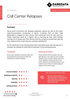 Call Center Relapses