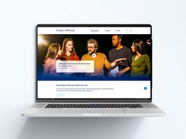 Redesign of the website for the Dräger Foundation