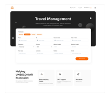 Travel management system for UNESCO